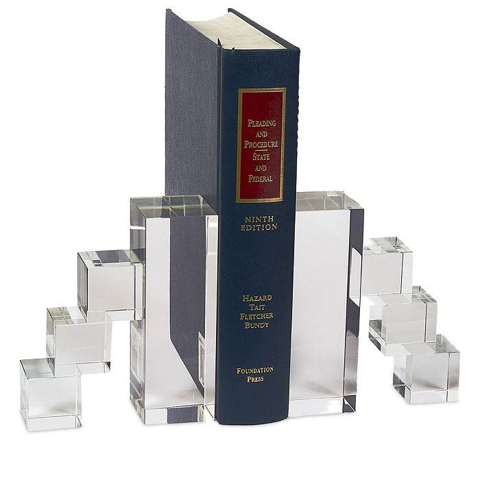 商品Tizo|Steps Crystal Glass Bookend, Set of 2,价格¥884,第2张图片详细描述