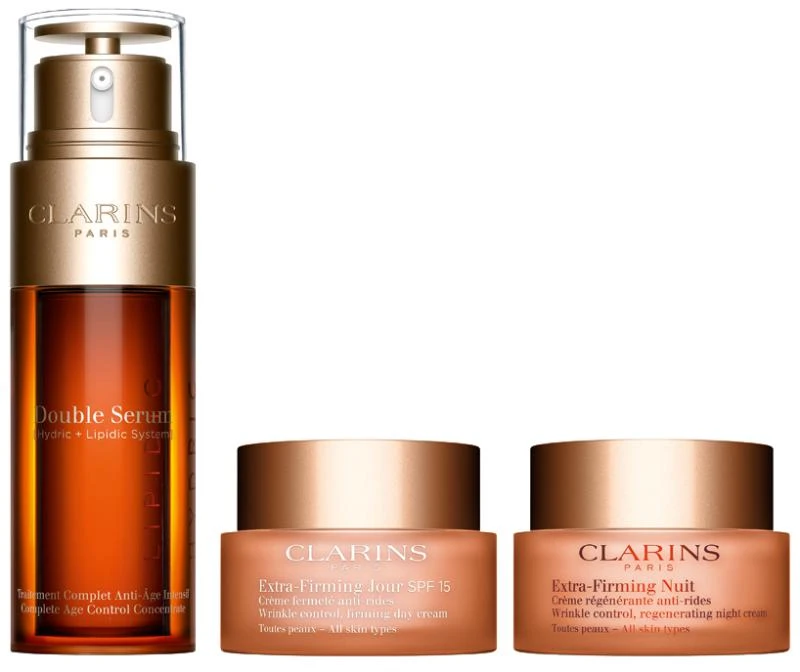 商品Clarins|Clarins 娇韵诗双萃50ml+弹簧霜日晚霜2*50ml 套装,价格¥2139,第1张图片