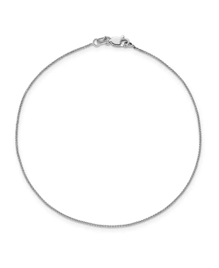 商品Macy's|Spiga Chain Anklet in 14k White Gold,价格¥1272,第1张图片