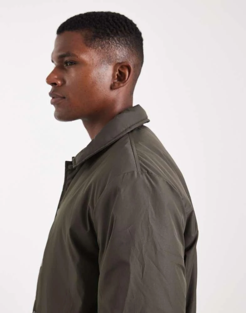 商品Brave Soul|Brave Soul padded jacket with collar in khaki,价格¥327,第4张图片详细描述