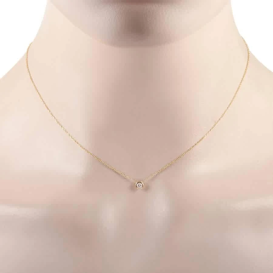 商品LB Exclusive|14K Yellow Gold 0.10ct Diamond Necklace,价格¥2607,第2张图片详细描述