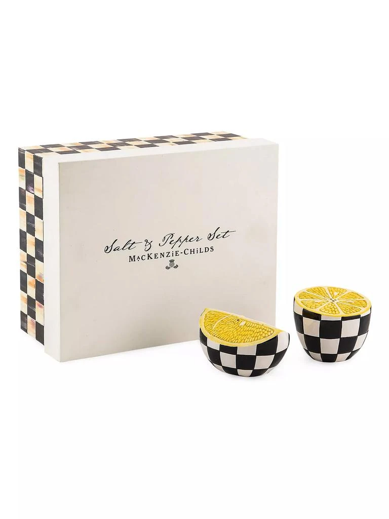 商品MacKenzie-Childs|Lemon Salt &amp; Pepper Shaker Set,价格¥372,第2张图片详细描述