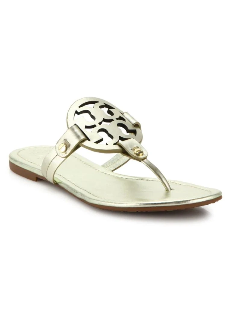商品Tory Burch|Miller Metallic Leather Thong Sandals,价格¥559,第2张图片详细描述