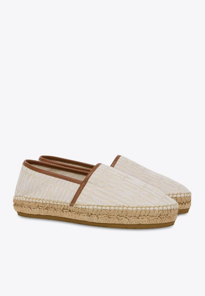 商品Moschino|All-Over Logo Canvas Espadrilles,价格¥3086,第2张图片详细描述