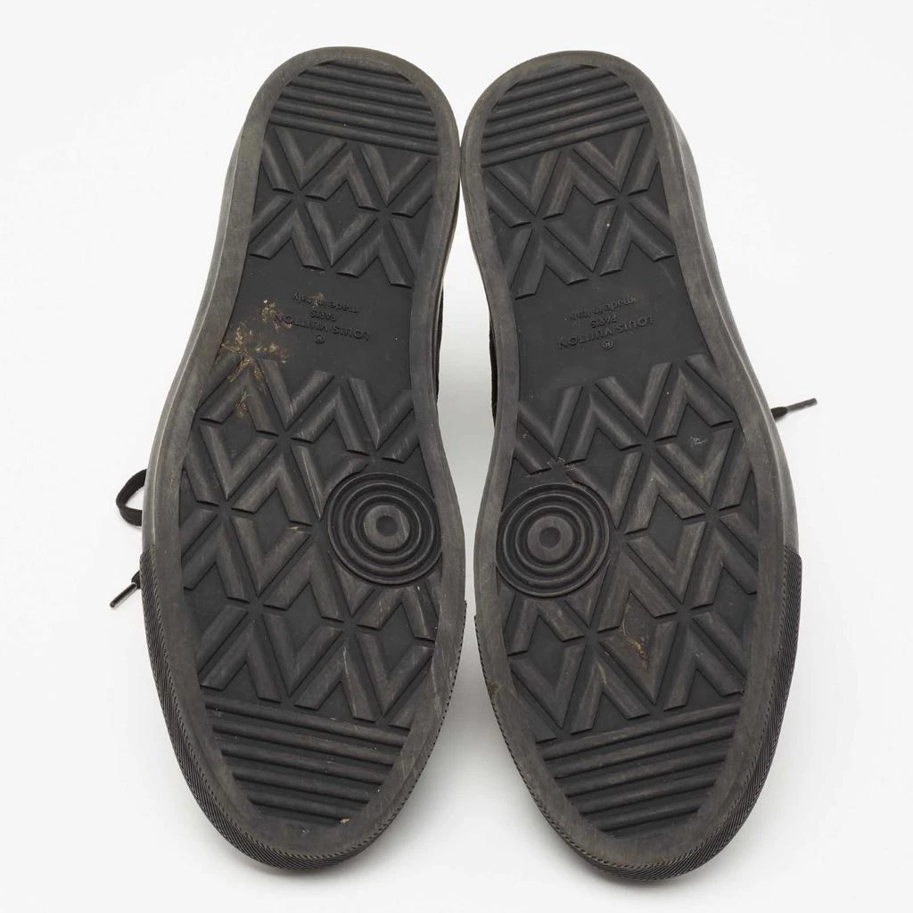 Louis Vuitton Black Monogram Leather And Canvas Stellar High Top Sneakers Size 44 商品