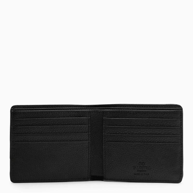 商品Valentino|Black grained leather Vlogo bifold wallet,价格¥3045,第2张图片详细描述