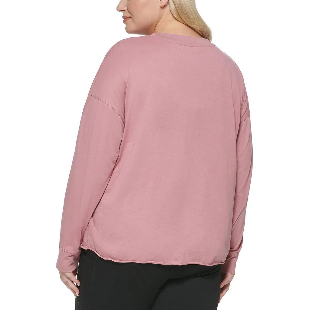 商品Calvin Klein|Calvin Klein Performance Womens Plus Cotton Active Pullover Top,价格¥69,第3张图片详细描述