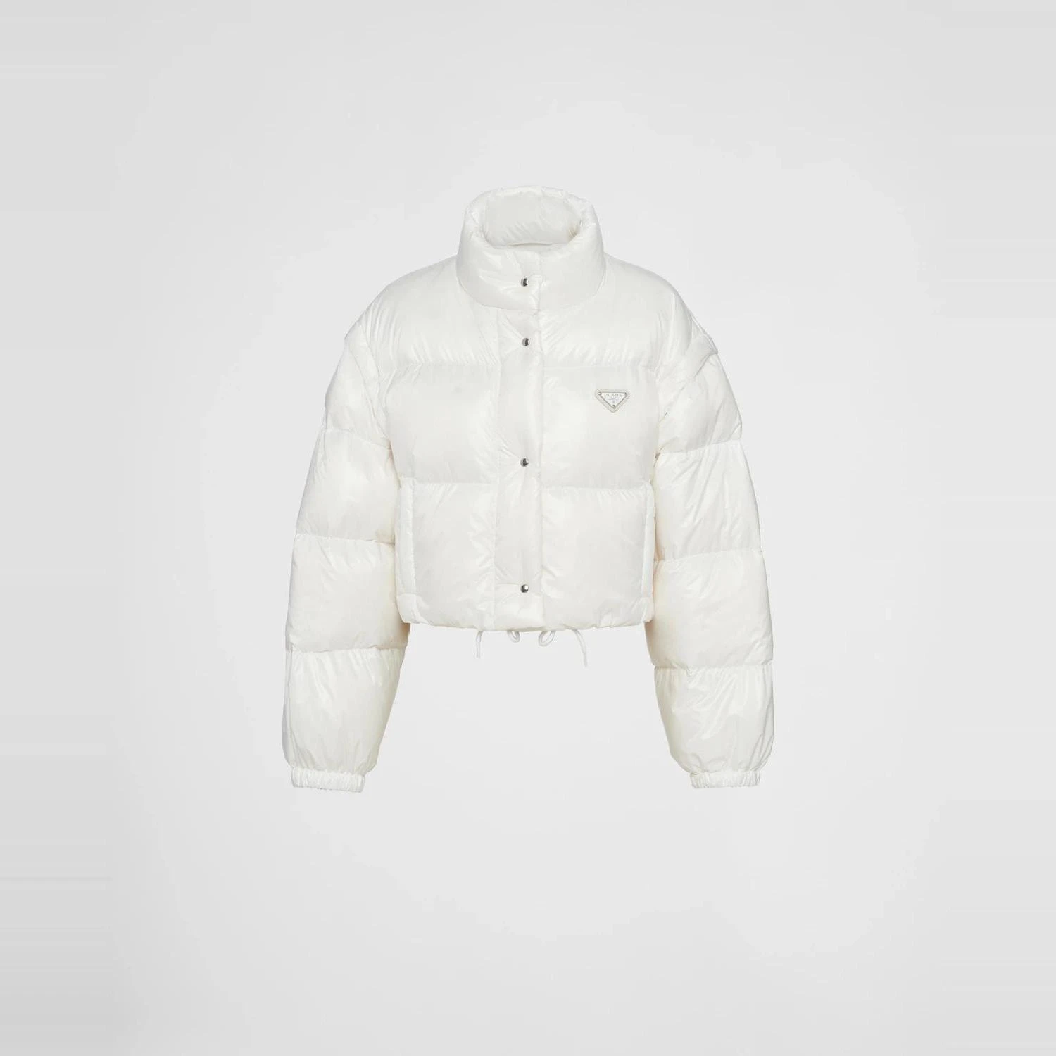 商品Prada|【预售】 普拉达 24秋冬 女士 羽绒服 Doudoune courte convertible en Re-Nylon 291805_11A9_F0009_S_222,价格¥15505,第1张图片