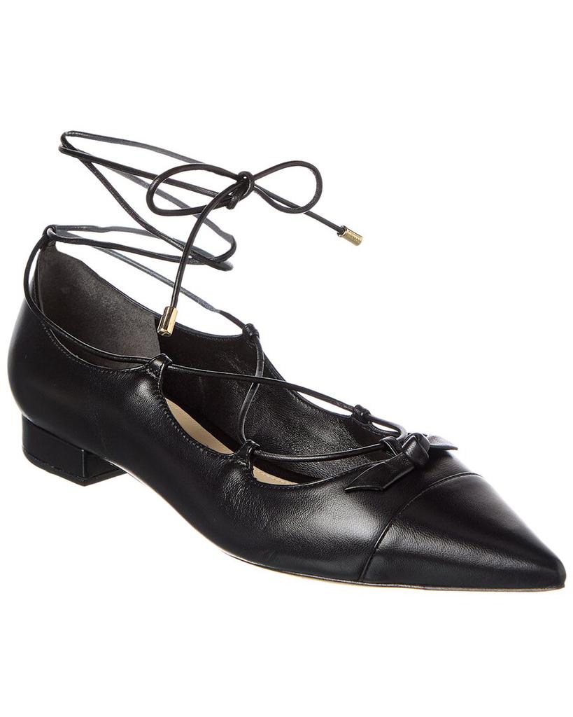 Zapatos planos de piel con cordones Clarita Slim image 2