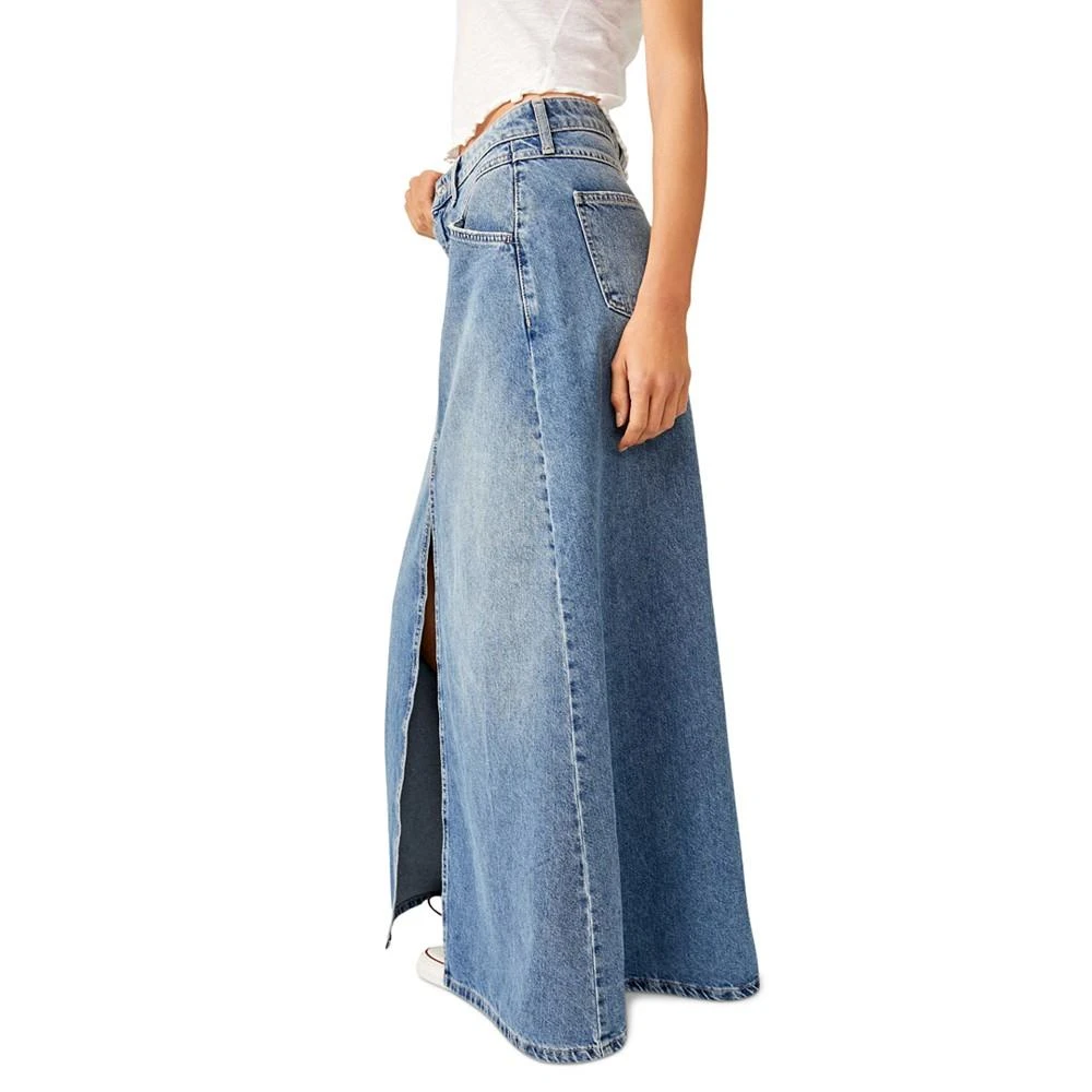 商品Free People|Women's Come As You Are Denim Maxi Skirt,价格¥883,第3张图片详细描述