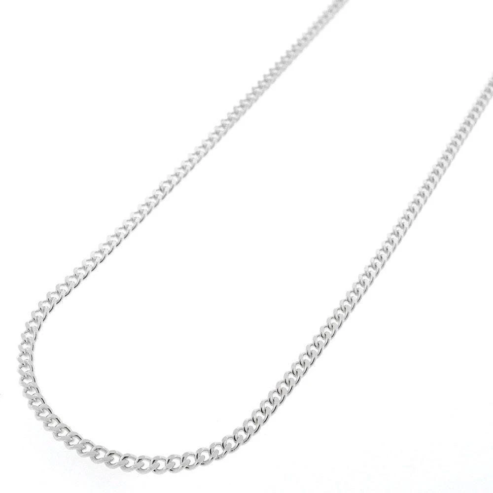 商品A&M|925 Sterling Silver 2MM Cuban Chain,价格¥178,第1张图片