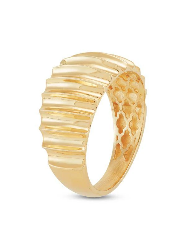 商品Saks Fifth Avenue|14K Yellow Gold Wavy Dome Ring,价格¥4157,第3张图片详细描述
