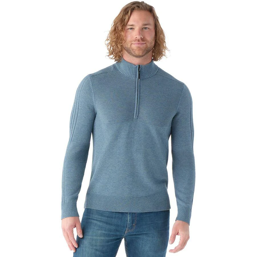商品SmartWool|Texture Half Zip Sweater - Men's,价格¥519,第1张图片