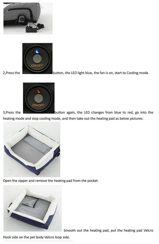 商品PET LIFE|"Dream Smart" Electronic Heating and Cooling Smart Pet Bed - Medium,价格¥857,第3张图片详细描述