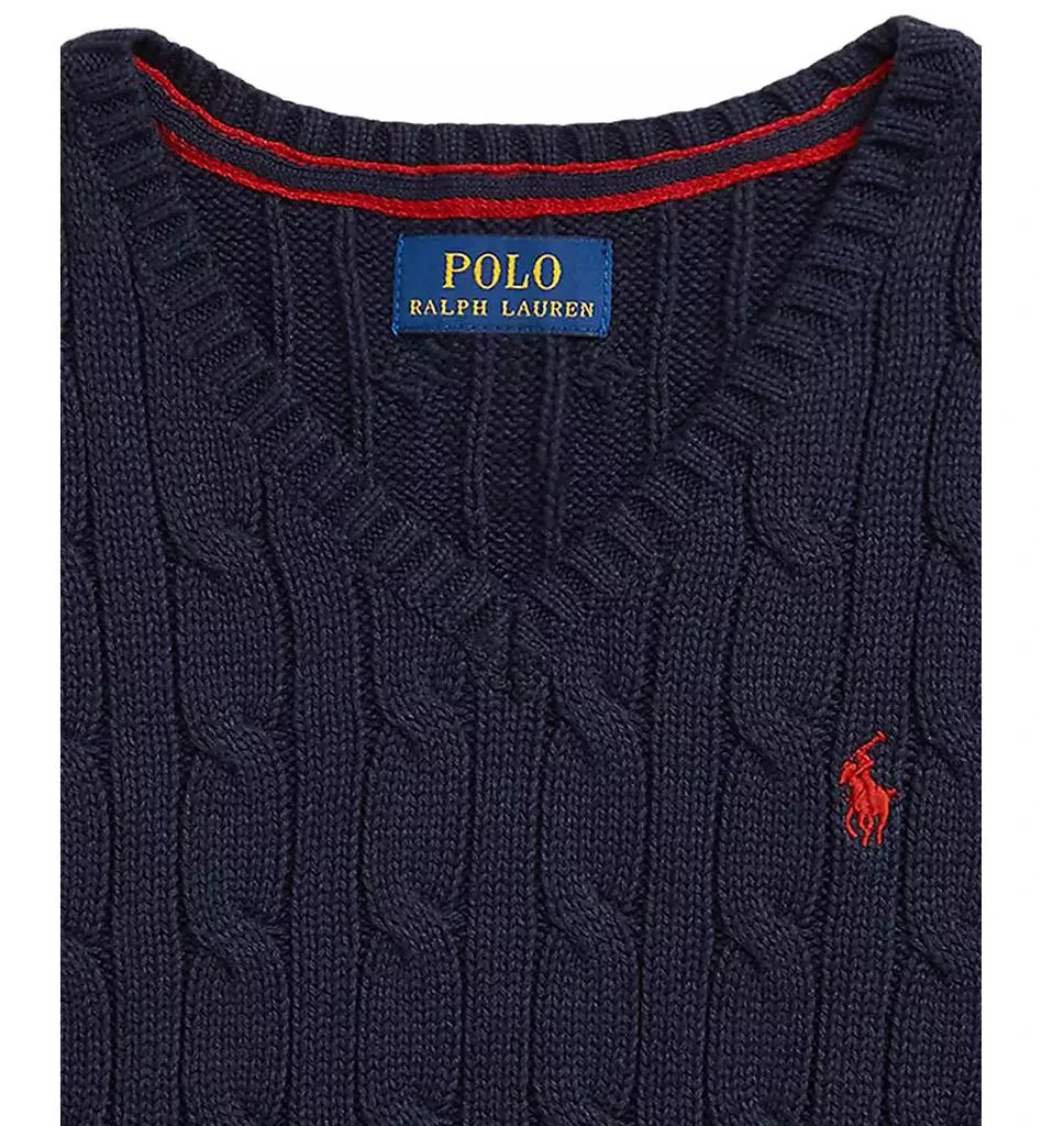 商品Ralph Lauren|Toddler and Little Boys Cable-Knit Sweater Vest,价格¥411,第2张图片详细描述