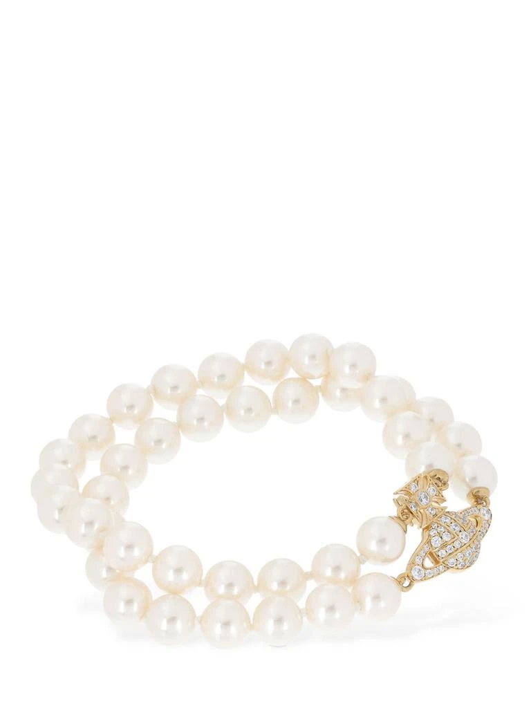 商品Vivienne Westwood|Graziella Two Row Faux Pearl Bracelet,价格¥2592,第2张图片详细描述
