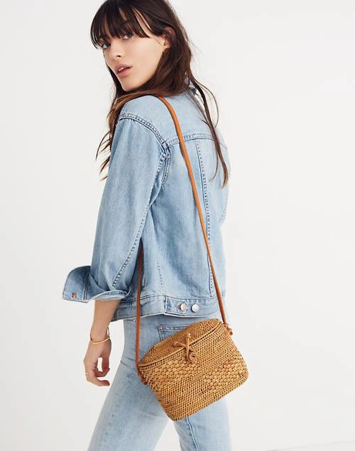 商品Madewell|Folk Fortune Bali Rattan Top-Lid 草编包,价格¥473,第4张图片详细描述