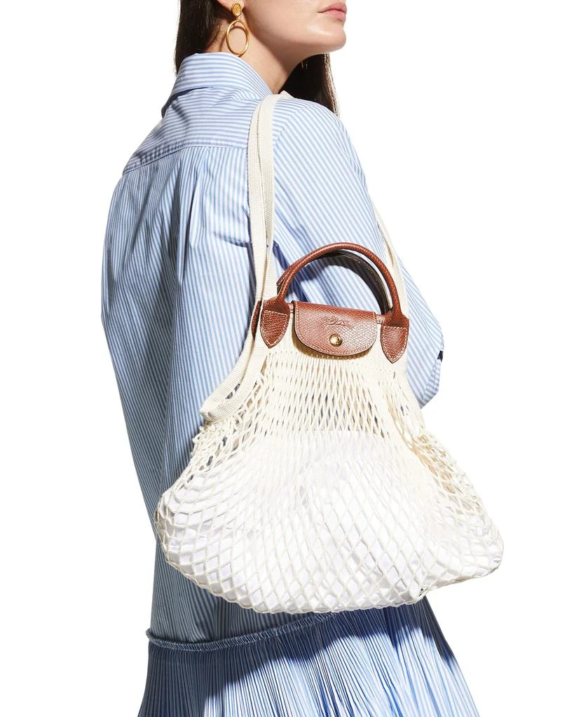 商品Longchamp|Filet Cotton Net Shoulder Tote Bag,价格¥825,第5张图片详细描述