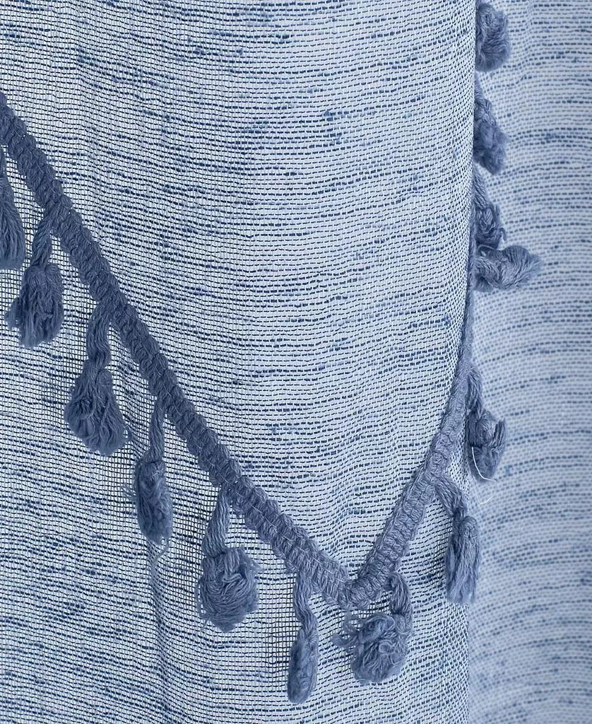 商品Dainty Home|Natural Tassels Shower Curtain, 72" x 70",价格¥223,第3张图片详细描述