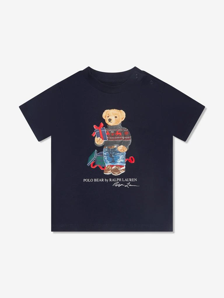 商品Ralph Lauren|Baby Boys Bear T-Shirt in Navy,价格¥433,第1张图片