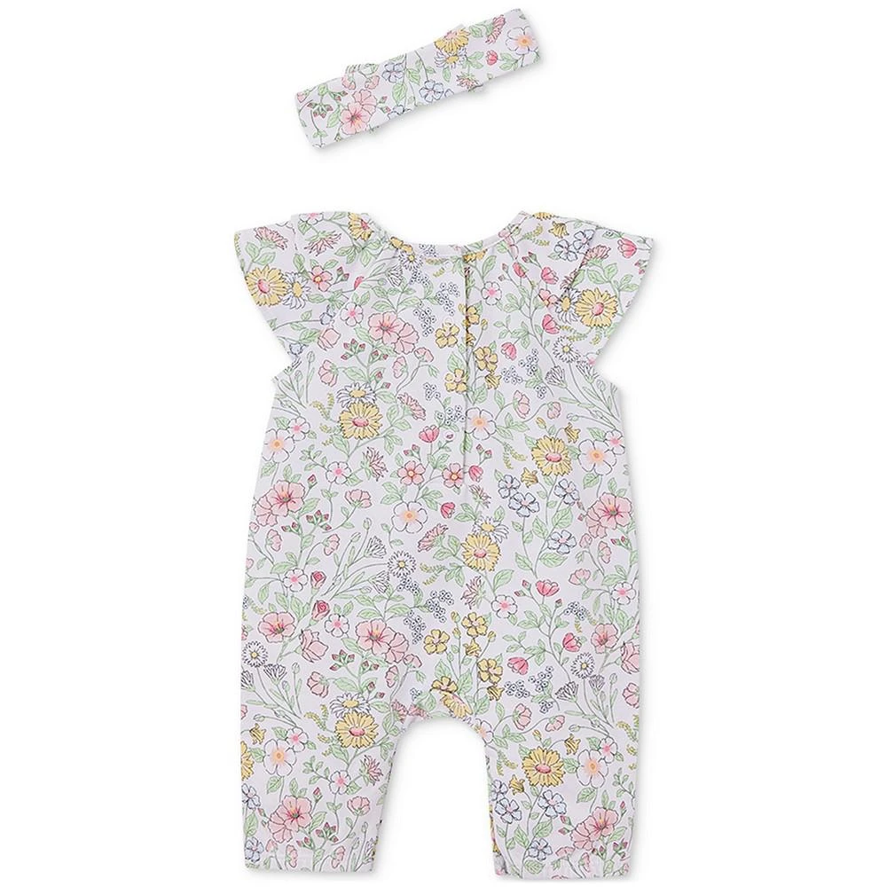 商品Little Me|Baby Girls Wildflower Jumpsuit and Headband, 2 Piece Set,价格¥76,第2张图片详细描述