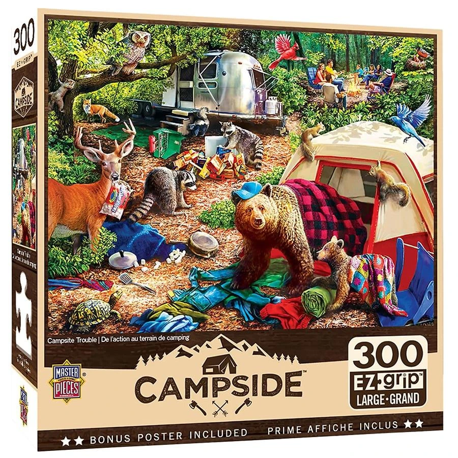 商品Masterpieces Puzzles|Campside Trouble 300 Piece Puzzle,价格¥149,第1张图片