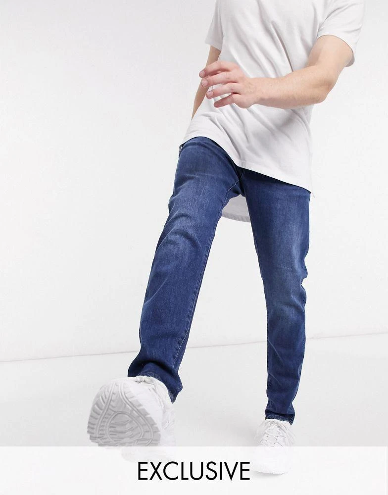 商品G-Star|G-Star 3301 slim in mid wash Exclusive at ASOS,价格¥351,第1张图片