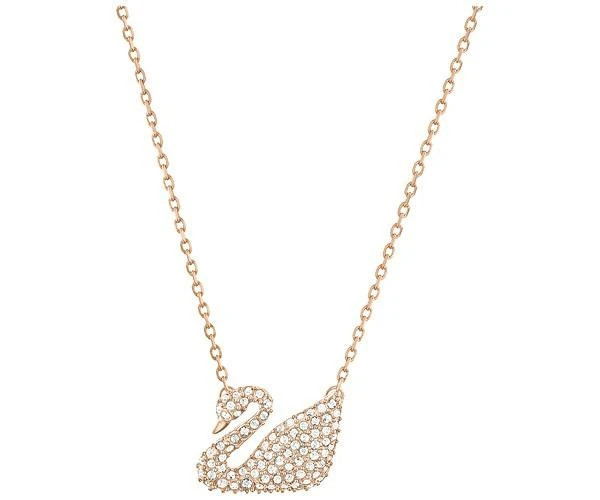 商品Swarovski|Swarovski 施华洛世奇天鹅系列镀玫瑰金色项链,价格¥964,第1张图片
