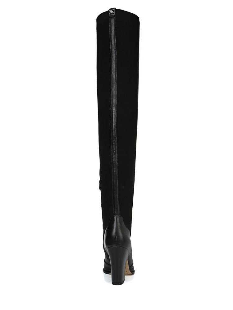 商品Sam Edelman|Natasha Leather Knee Length Heeled Boots,价格¥510,第3张图片详细描述