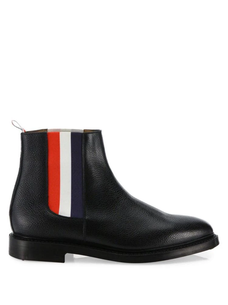 商品Thom Browne|Leather Tricolor Panel Chelsea Boots,价格¥3063,第5张图片详细描述