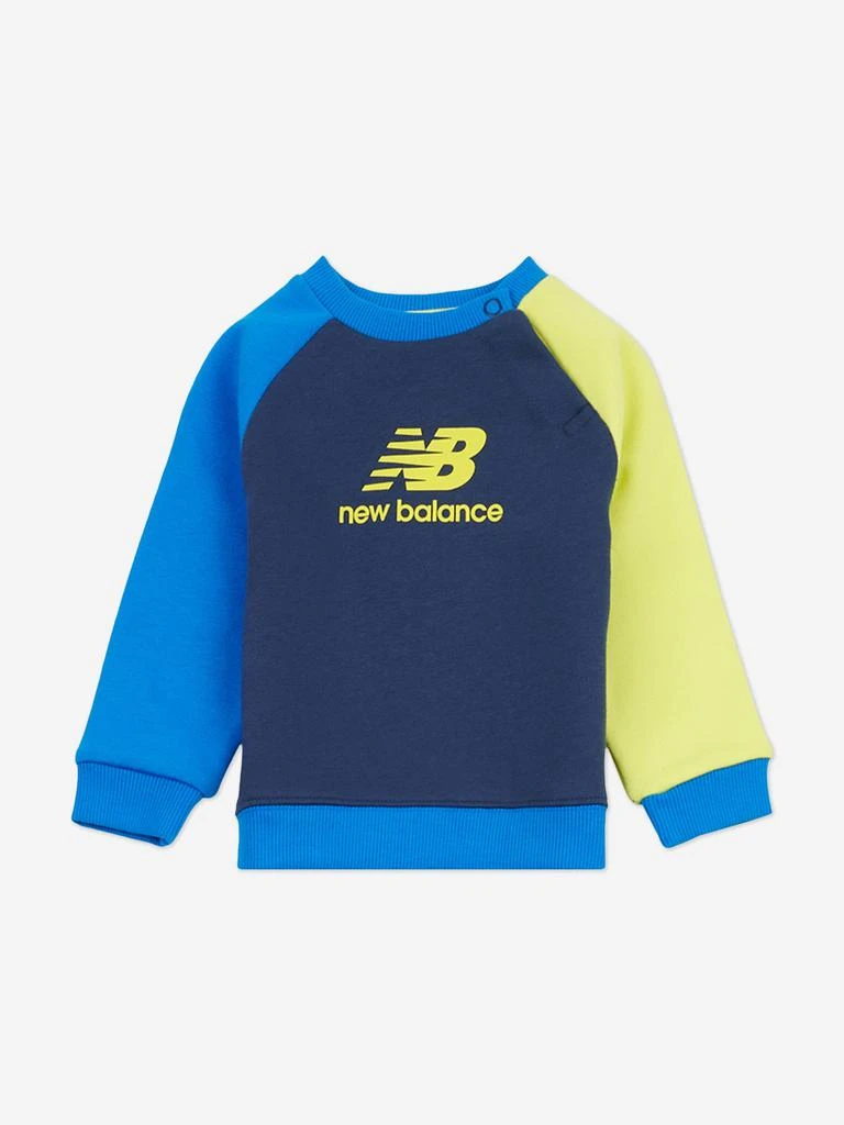 商品New Balance|New Balance Baby Boys Brush Back Raglan Tracksuit in Navy,价格¥483,第3张图片详细描述