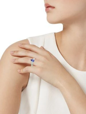 商品HUEB|Apus 18K White Gold, Tanzanite & 1.12 TCW Diamond Ring,价格¥39300,第2张图片详细描述