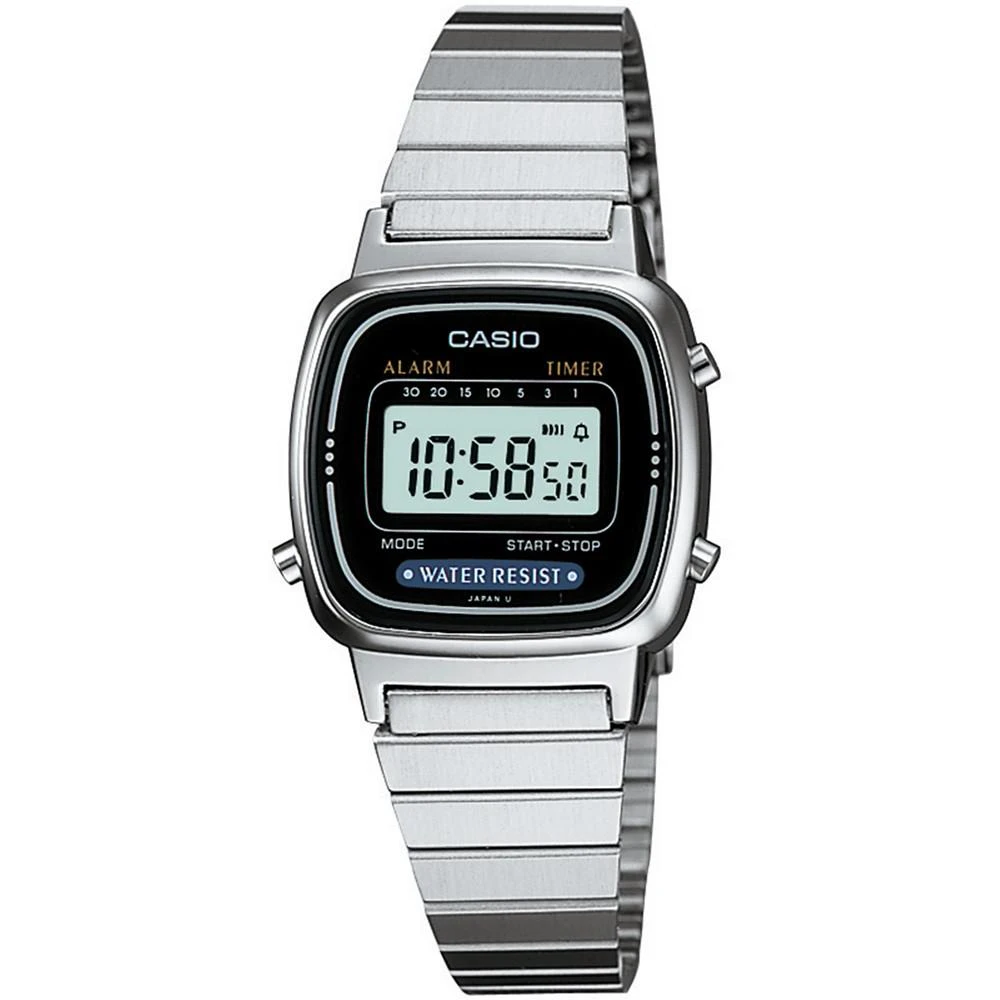 商品Casio|Unisex Digital Stainless Steel Bracelet Watch 25mm,价格¥210,第1张图片