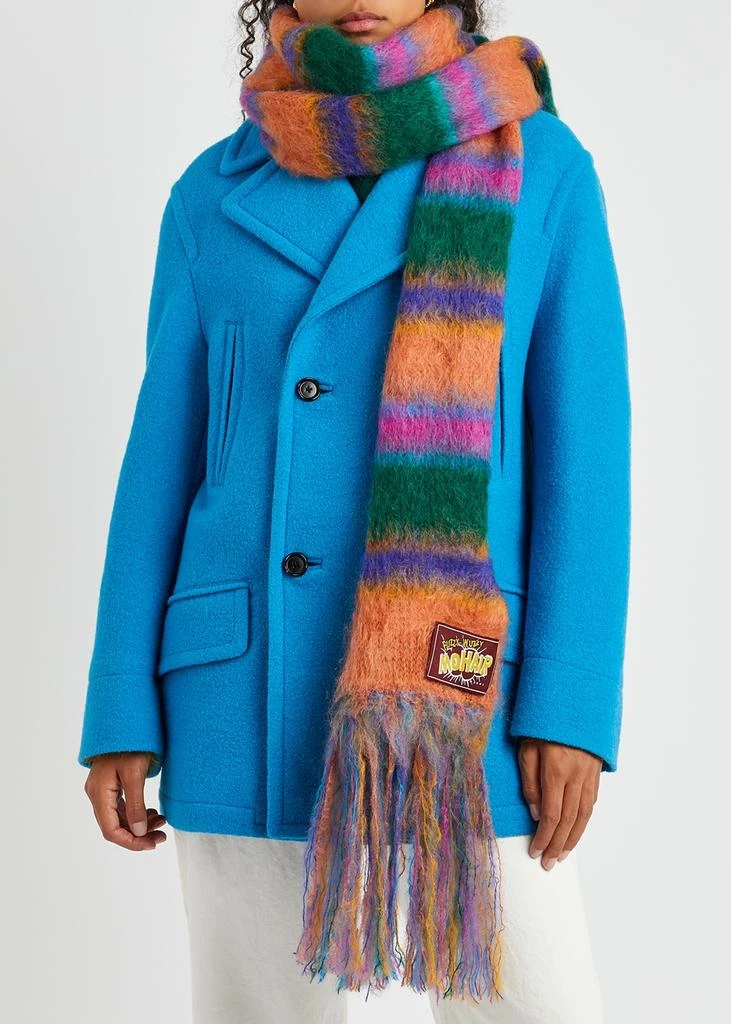 商品Marni|Striped mohair-blend scarf,价格¥2054,第2张图片详细描述