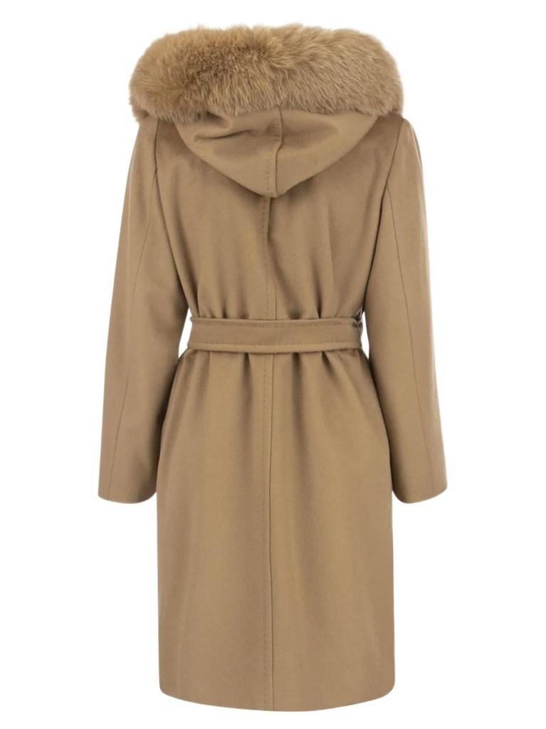 Max Mara Studio Women's  Beige Other Materials Coat商品第2张图片规格展示