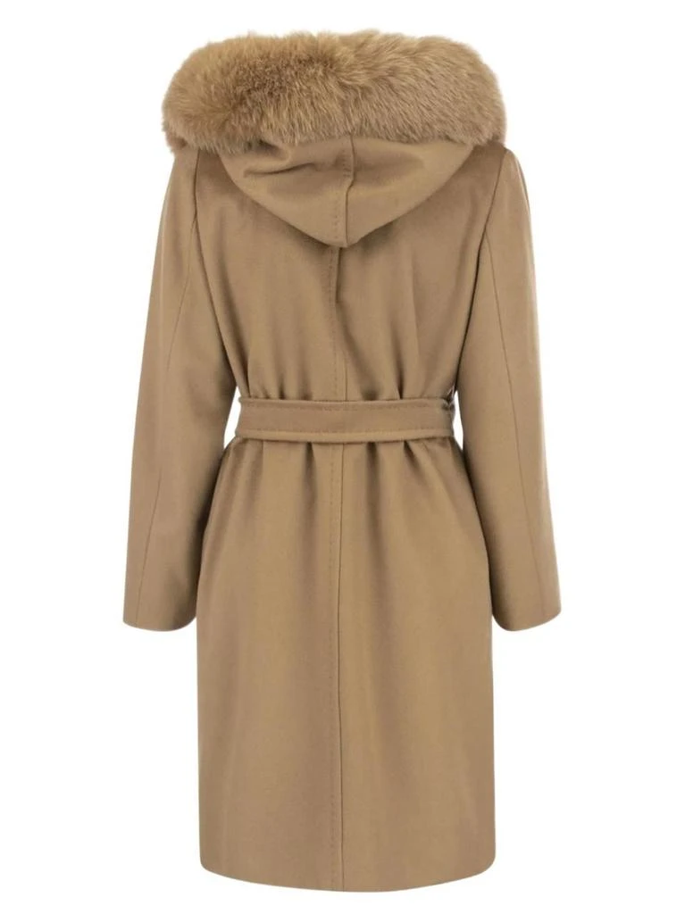 商品Weekend Max Mara|Max mara studio women's beige other materials coat,价格¥7246,第2张图片详细描述