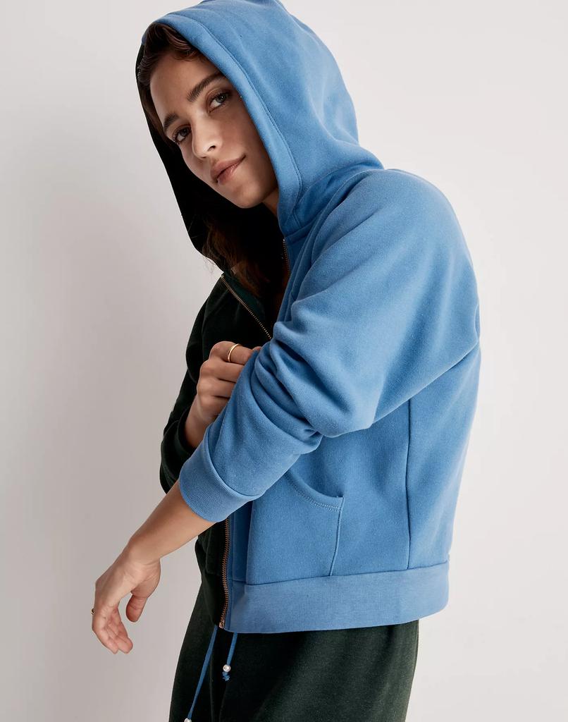 Madewell x Donni Pearl (Re)sourced Fleece Full-Zip Hoodie Sweatshirt商品第2张图片规格展示