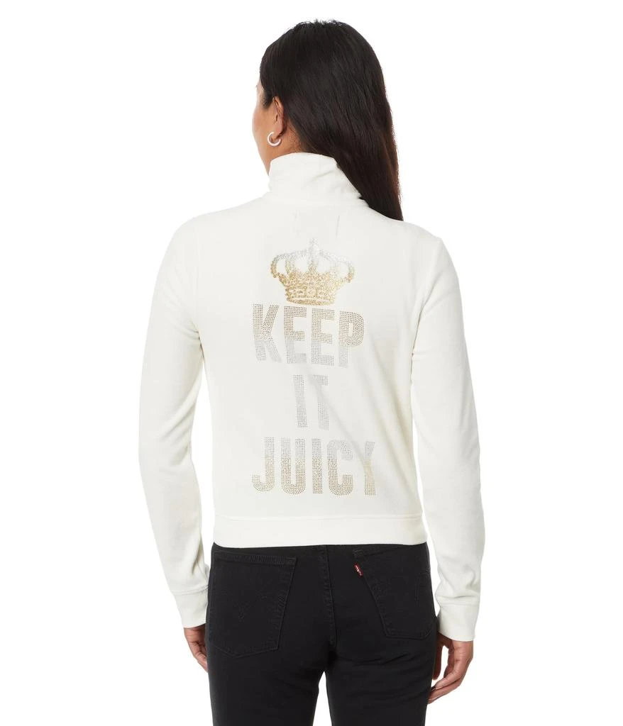 商品Juicy Couture|Heritage Mock Neck Track Jacket with Back Graphic,价格¥271,第2张图片详细描述