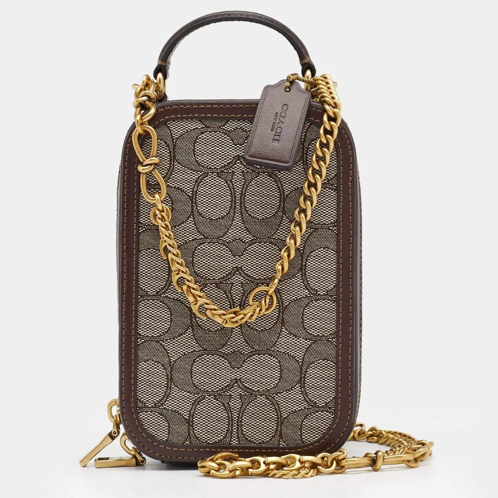 商品Coach| Coach Beige Signature Canvas And Leather Alie Camera Bag ,价格¥1628,第1张图片
