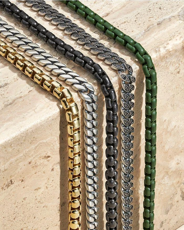 商品David Yurman|Men's Box Chain Bracelet in 18K Yellow Gold, 5mm,价格¥29525,第3张图片详细描述
