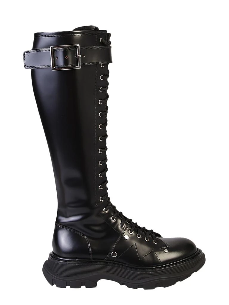 商品Alexander McQueen|Alexander McQueen Tread Knee-High Boots,价格¥5271,第1张图片