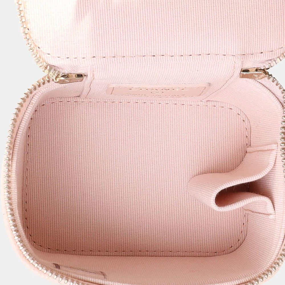商品[二手商品] Chanel|Chanel Beige Quilted Caviar Leather Vanity Shoulder Bag ,价格¥24156,第5张图片详细描述