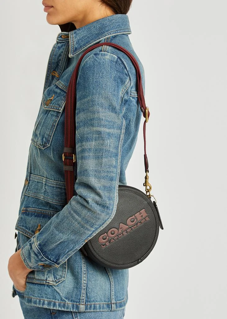 商品Coach|Kia black leather cross-body bag,价格¥1216,第5张图片详细描述