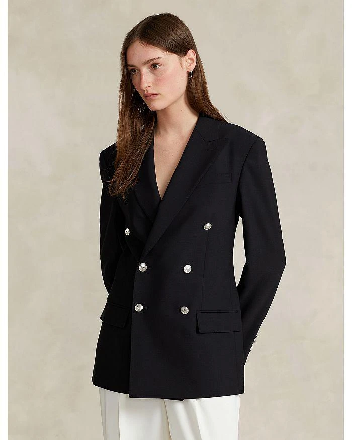 商品Ralph Lauren|Wool Blend Double Breasted Blazer,价格¥3894,第4张图片详细描述