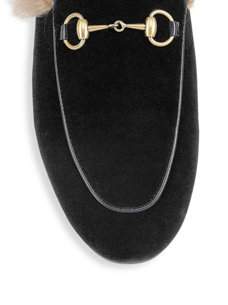 商品Gucci|毛绒丝绒穆勒鞋,价格¥6700,第4张图片详细描述