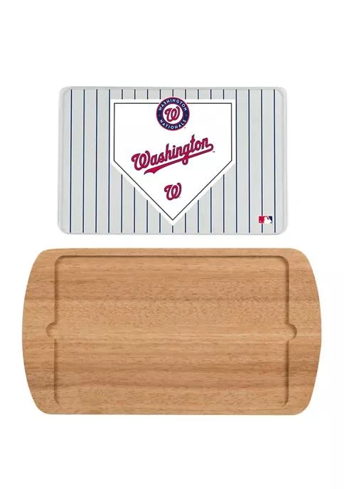 商品Toscana|Mlb Washington Nationals Billboard Glass Top Serving Tray,价格¥580,第2张图片详细描述