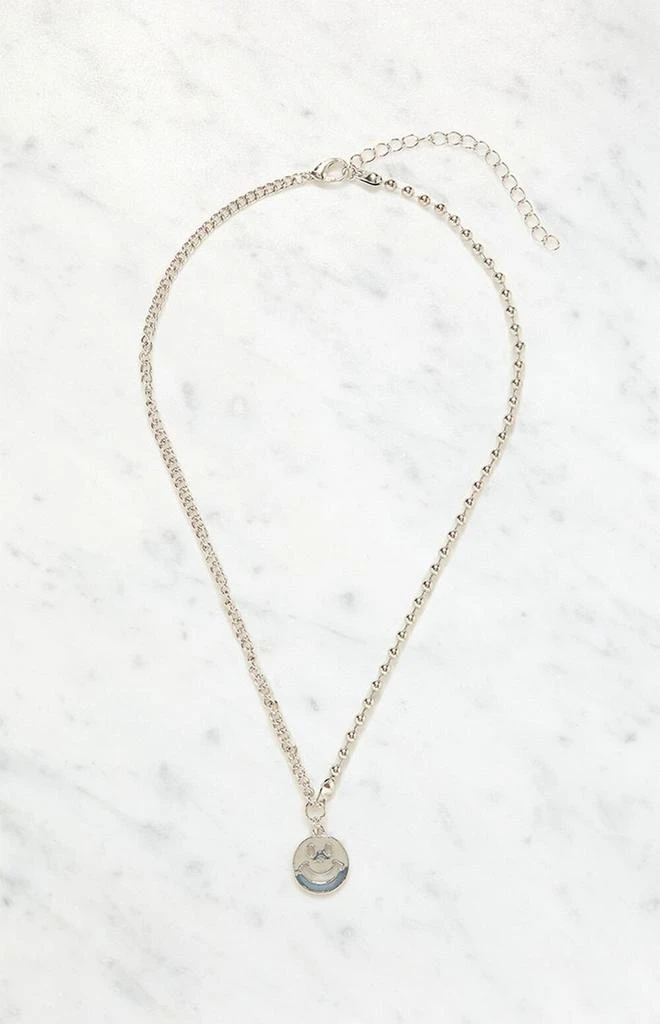 商品LA Hearts|Silver Smiley Pendant Necklace,价格¥58,第1张图片