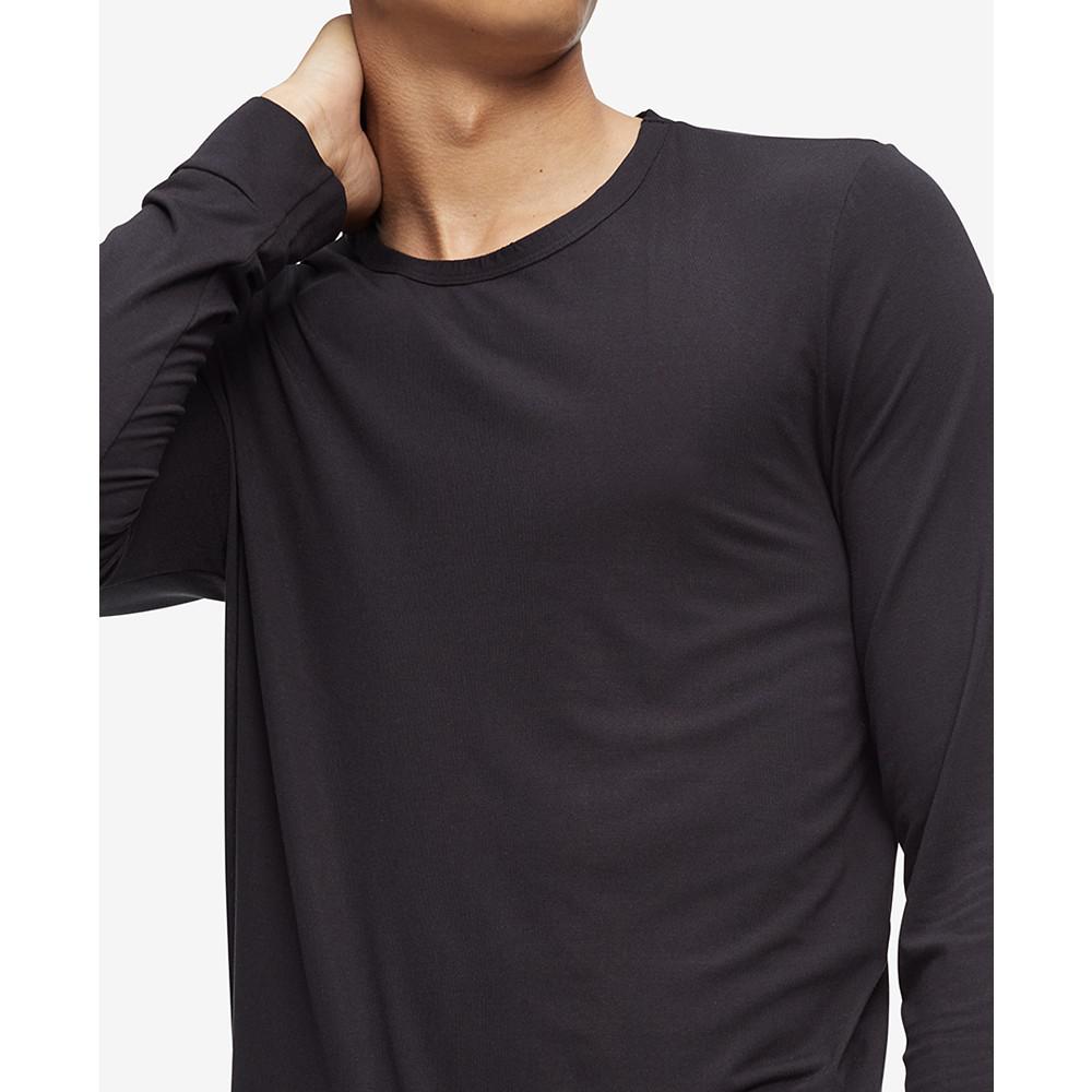 Men's Ultra Soft Modern Modal Crewneck Lounge Sweatshirt商品第2张图片规格展示