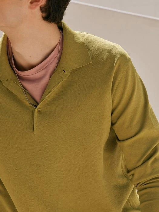 Cool-Yarn Knit Polo Shirt 商品
