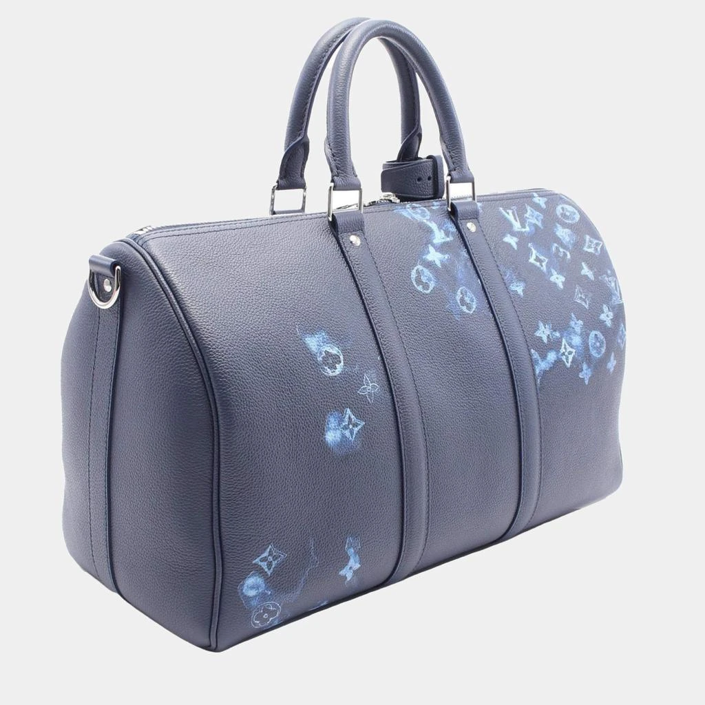 商品[二手商品] Louis Vuitton|Louis Vuitton Blue Leather Keepall Bandouliere 40 Handbag,价格¥30256,第2张图片详细描述